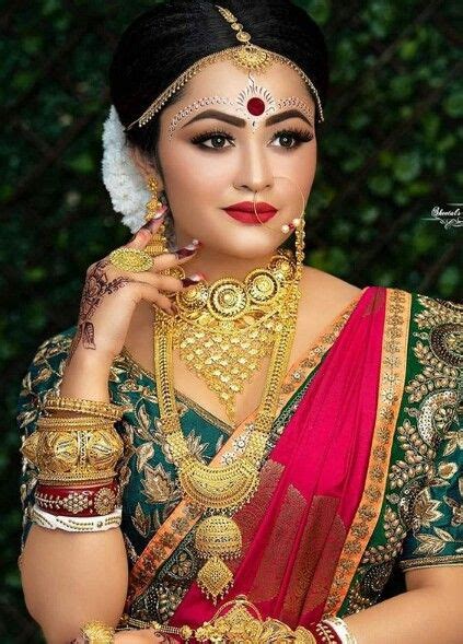 Pin By Eddie Vigil On Bengali Wedding Indian Bride Makeup Bengali