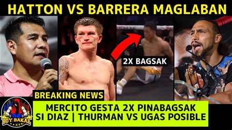 Breaking Ricky Hatton Magbabalik Laban Kay Antonio Barrera Mercito