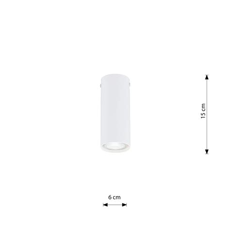 Tecno 1s Downlight Steel Gu10 Height 15 Cm White Uk