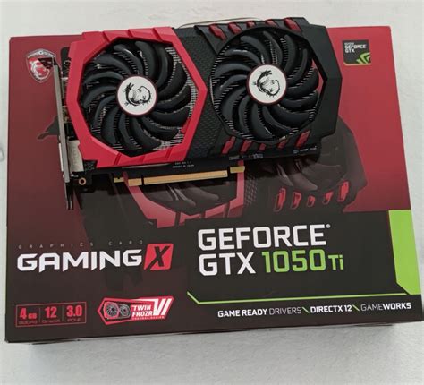 Karta Graficzna Msi Geforce Gtx 1050 Ti 4 Gb Graka 12401457409 Oficjalne Archiwum Allegro