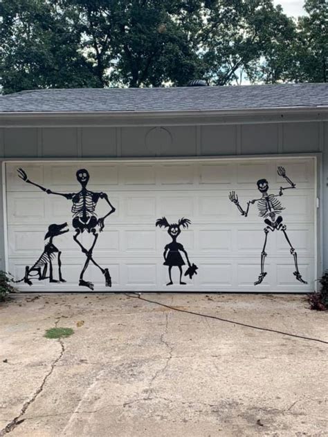 Garage Door Halloween Decorations made using… — CraftBits.com