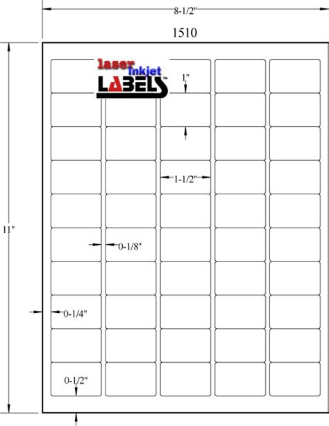 1 X 3 Labels Template