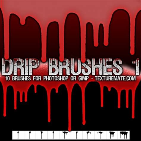 250 High Resolution Drip Brushes For Photoshop Dotcave