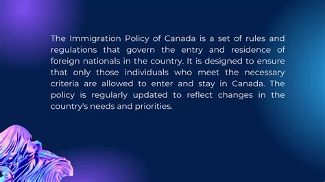 The Immigration Policy Of Canada Ppt