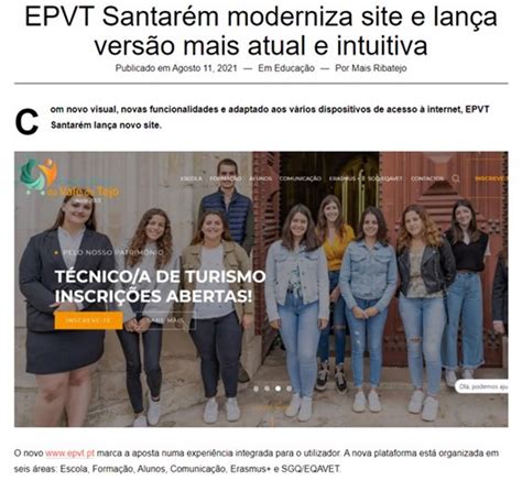 Epvt Santar M Moderniza Site E Lan A Vers O Mais Atual E Intuitiva