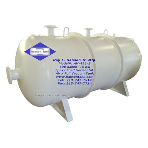 Asme Pressure Vessels Asme Vacuum Air Tank Ah B Hanson Tank