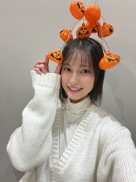 Happy Halloween🎃 マネージャーさんの力によって 頭の上に🎃がいます🪄