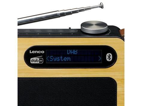 K B Lenco Pdr Dab Radio Bambus Sort Hos Soundstorexl I Dag