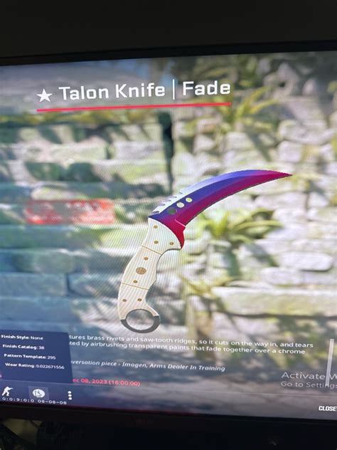 Cs2 FN Talon Knife Video Gaming Gaming Accessories In Game Products