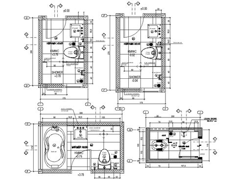 Bathroom Layout Dwg Bathroom Details Dwg Section For Autocad • Designs Cad Blog Wurld Home