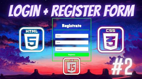 Crear Formulario De Registro HTML CSS Js Login Register Form