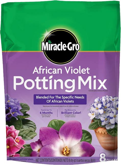 Miracle GRO Mezcla Para Macetas De Violeta Africana Fertilizante