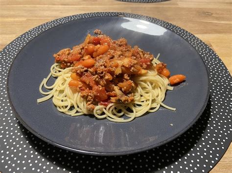 Spaghetti Met Gehakt Worteltjes En Champignons Brutsellog