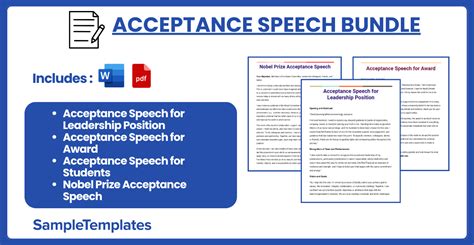 Free 14 Acceptance Speech Samples And Templates