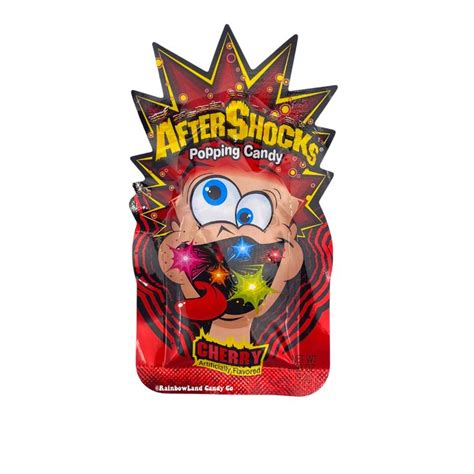 Aftershocks Popping Candy One Aftershock Blue Raspberry Candy