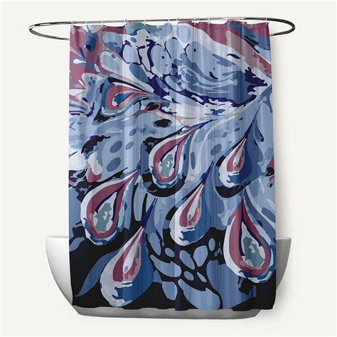 Langley Street Garett Boho Splash Geometric Print Single Shower Curtain