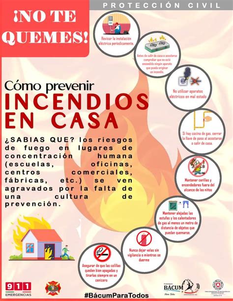 Prevenci N De Incendios En El Hogar Municipio De Bacum