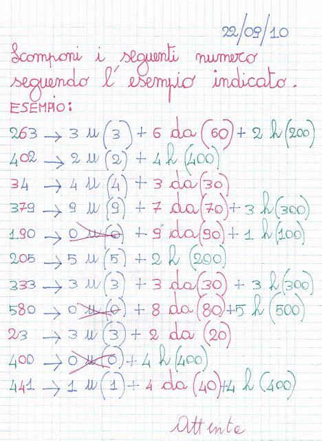 Primi Giorni Di Scuola Matematica Per La Classe Terza Della Scuola