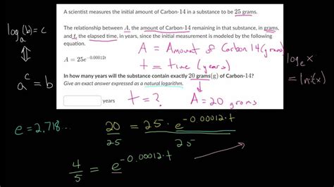 Exponential Model Word Problems Youtube