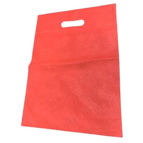 Red Plain D Cut Non Woven Bag For Shopping At Rs 100 Kg In Ghaziabad