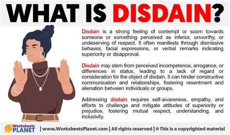 What Is Disdain Definition Of Disdain