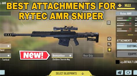 Best Attachment For Rytec AMR Sniper GUNSMITH LOADOUT In COD Mobile