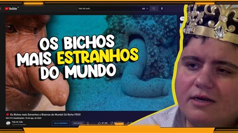 Manzione Reage Os Bichos Mais Estranhos E Bizarros Do Mundo Só Bicho