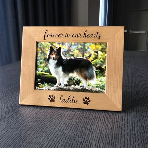 Personalized Dog Picture Frame Custom Pet Picture Frame Engraved