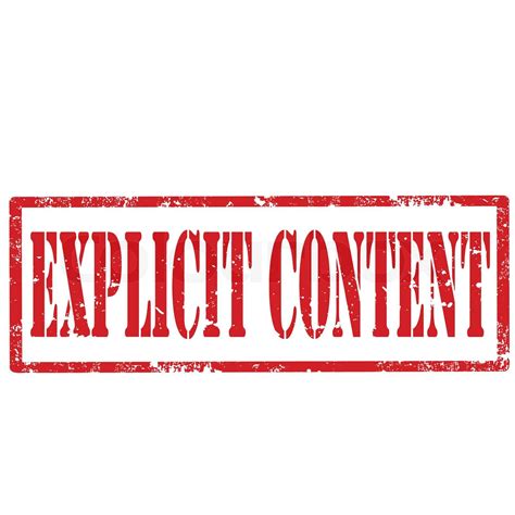 Explicit Content-stamp | Stock vector | Colourbox