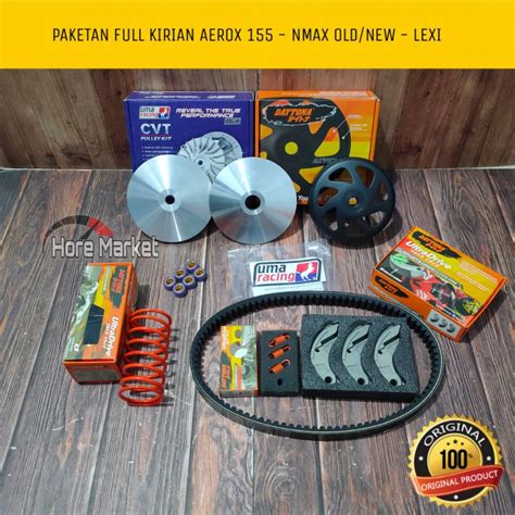 Jual PAKETAN UPGRADE KIRIAN CVT NMAX OLD AEROX 155 NEW NMAX 155 LEXI