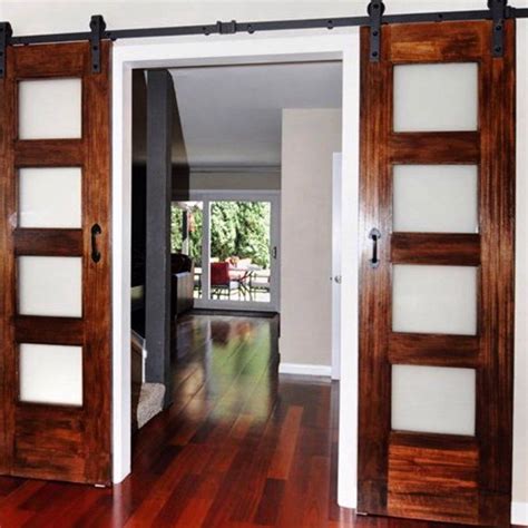 4 Panel Glass Door Interior Sliding Barn Doors Interior Barn Doors Sliding Glass Door