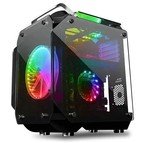 360 237 480mm Tempered Glass Atx Gaming Computer Rgb Air Cool Water