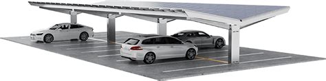 Innovative Parkplatz Solar Carport Systeme Opti Bion Ypsilon Roof