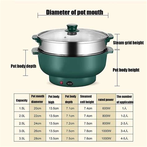 Pot Chaud Lectrique Po Le Lectrique Portable Avec Rev Tement