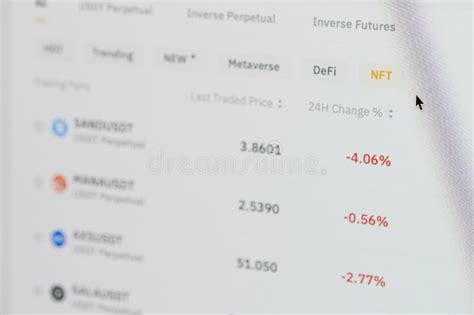 Nft Price Chart Editorial Photo Image Of Background 242457956