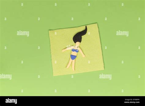 Girl In Bikini Laying On Hi Res Stock Photography And Images Alamy