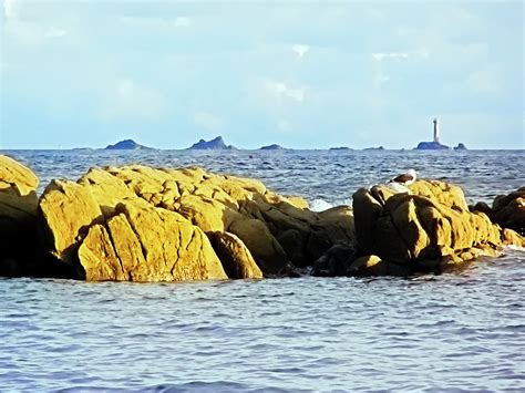 Longships And Wolf Rock Lighthouses From Cape Cornwall Photograph By