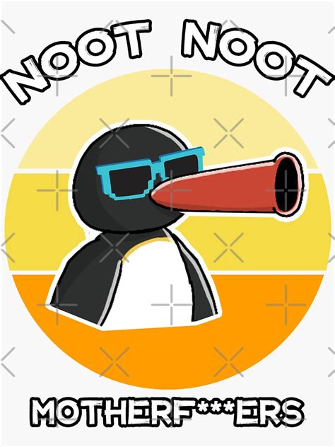 Noot Noot Pingu Shirt Noot Meme Gift Summer Sticker For Sale By