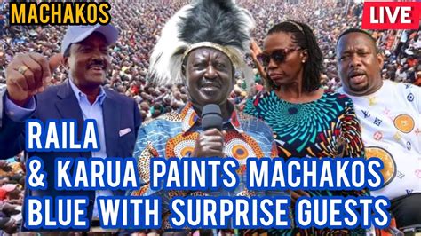 Azimio La Umoja Today Live In Machakos Raila Karya Grand Reception