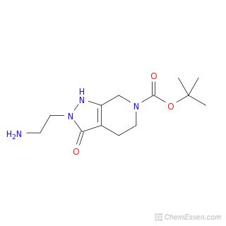 Tert Butyl 2 2 Aminoethyl 3 Oxo 1H 2H 3H 4H 5H 6H 7H Pyrazolo 3 4 C