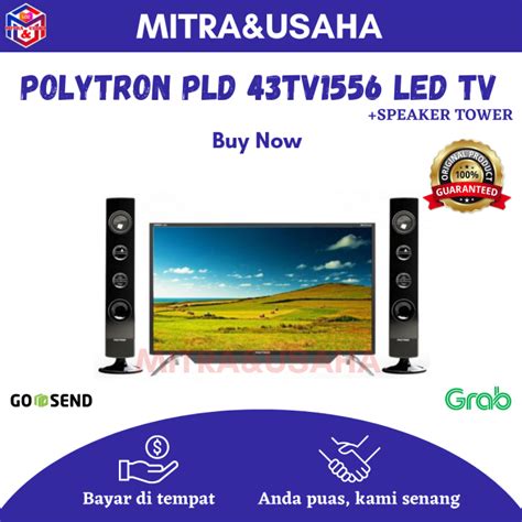 Led Tv Inch Polytron Full Hd Cinemax Tower Speaker Pld Tv