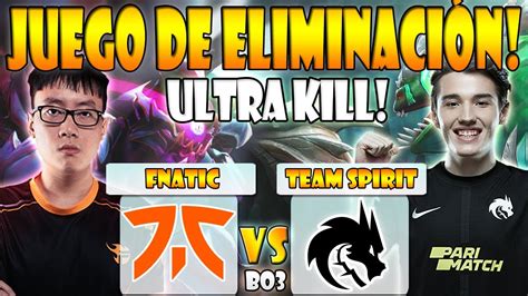 Team Spirit Vs Fnatic Bo Game Eliminaci N Yatoro Vs Flyfly The