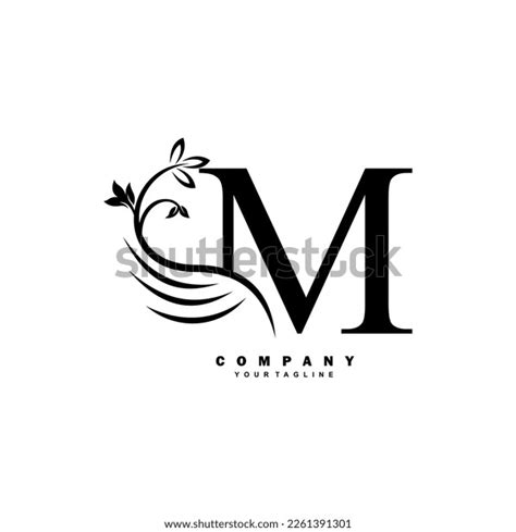 Black Luxury M Letter Logo Beautiful Stock Vector Royalty Free