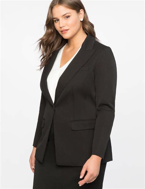 Premier Bi Stretch Work Blazer Womens Plus Size Coats Jackets Eloquii Work Blazers