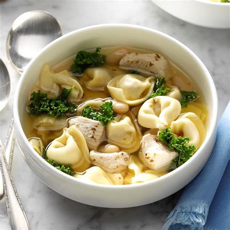 Chicken And Kale Tortellini Soup Recipe How To Make It