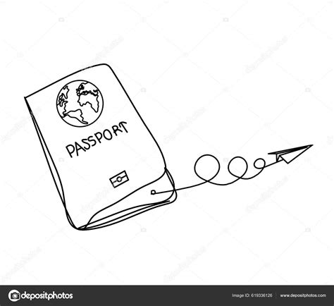 Passport Clipart Black And White