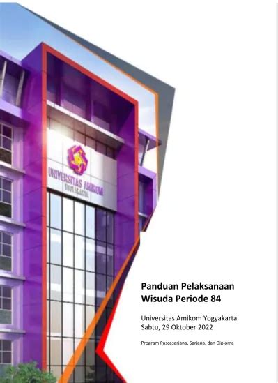 Panduan Pelaksanaan Wisuda Periode 84 Universitas Amikom Yogyakarta