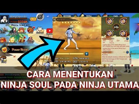 Ultimate Fight Survival Cara Menentukan Ninja Soul Pada Ninja Utama