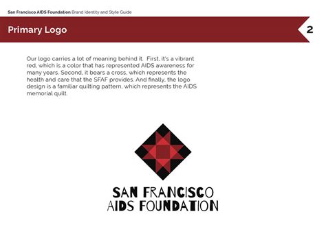 San Francisco Aids Foundation Style Guide On Behance