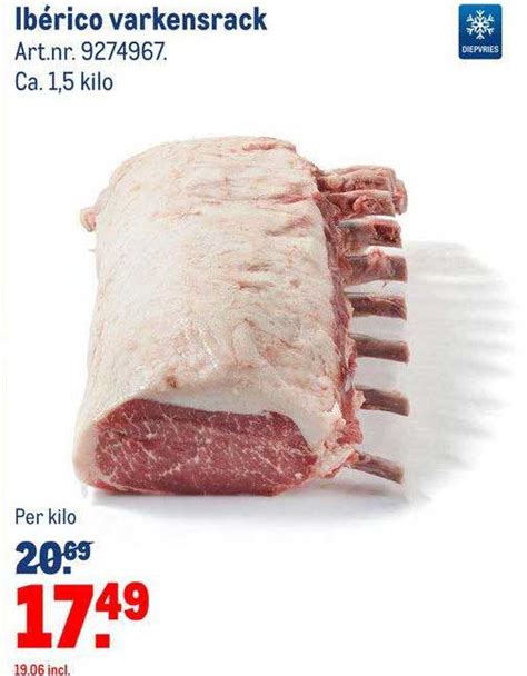 Ibérico Varkensrack Aanbieding bij Makro 1Folders nl